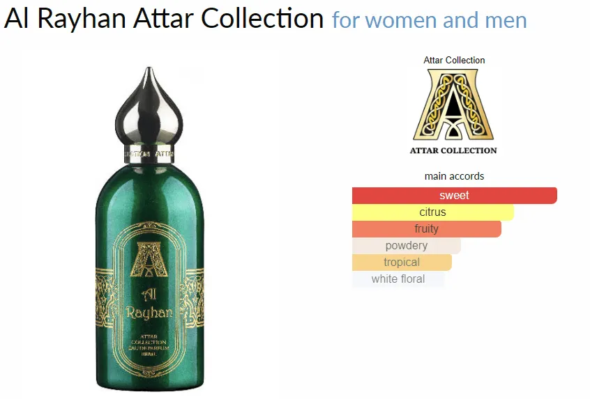 Al Rayhan Attar Collection for women and men