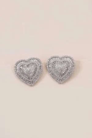 Amiya Heart Post Earrings