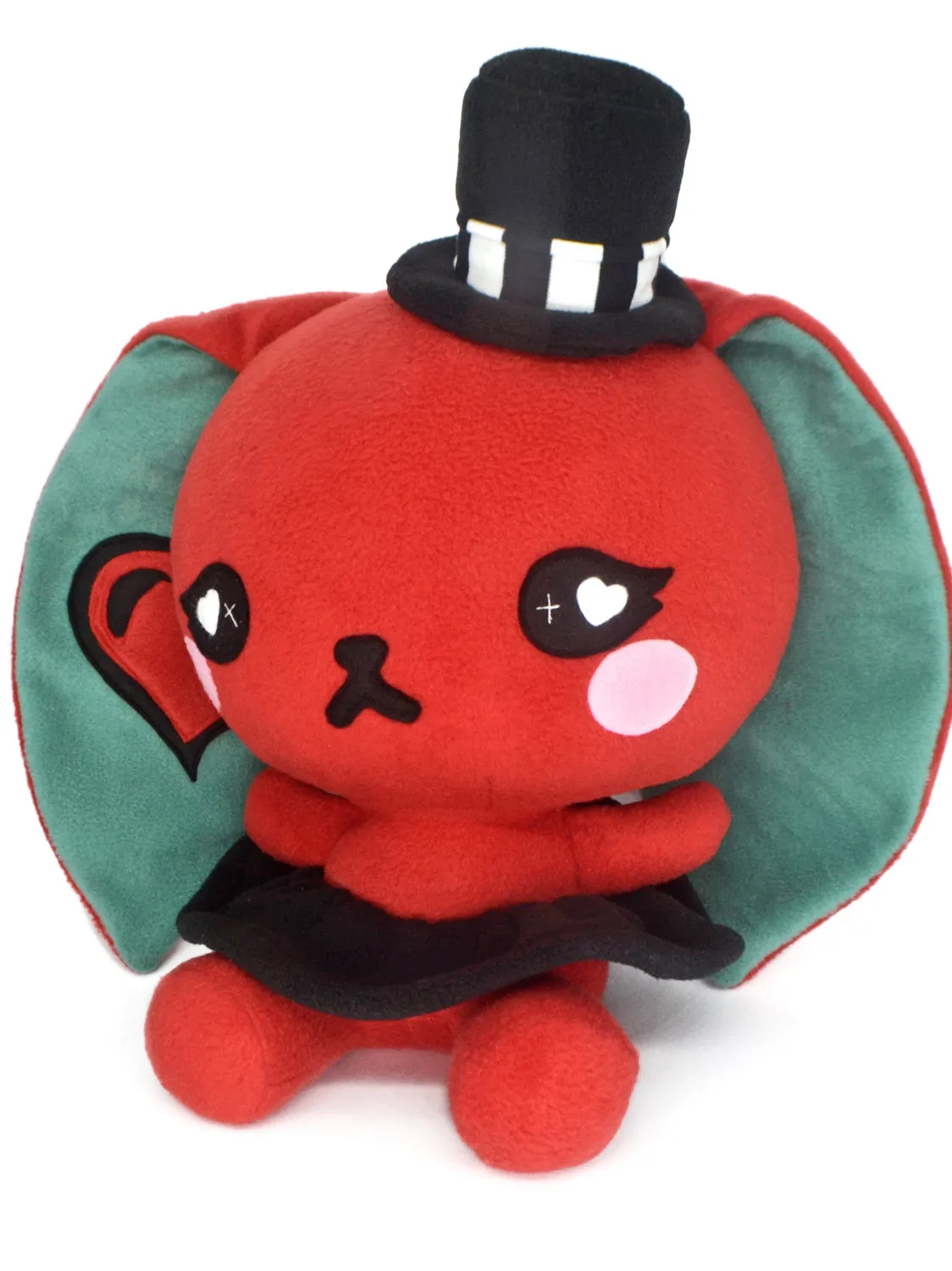 BIG Love bunny plushie , red rabbit steampunk gothic kawaii plush toy