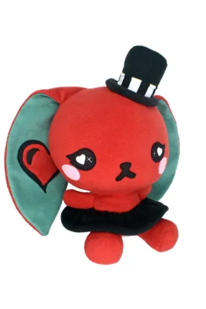 BIG Love bunny plushie , red rabbit steampunk gothic kawaii plush toy