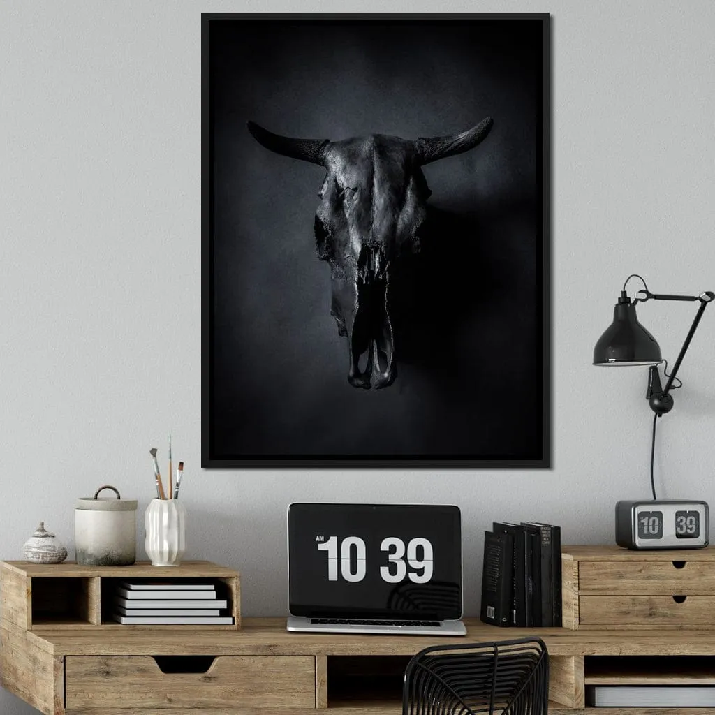 Black Bull Skull