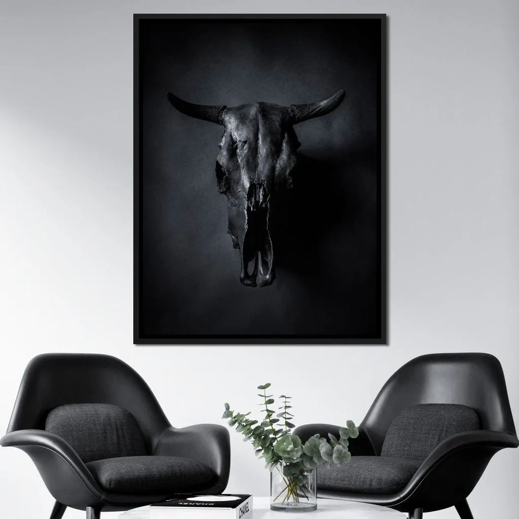 Black Bull Skull