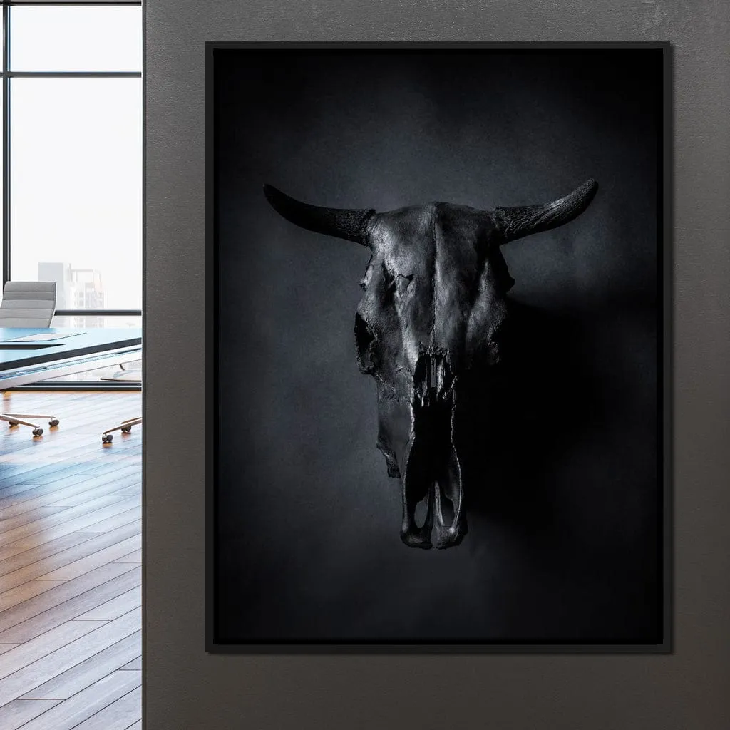 Black Bull Skull