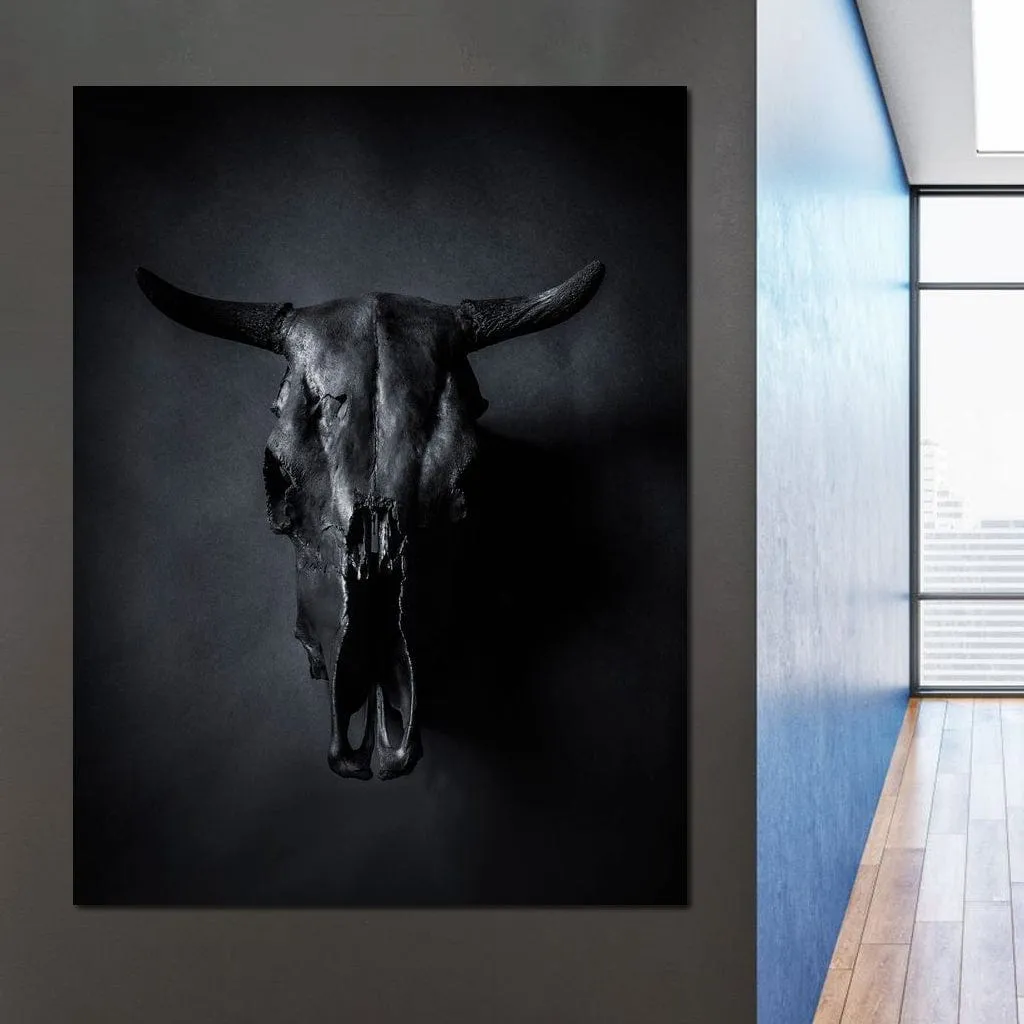 Black Bull Skull