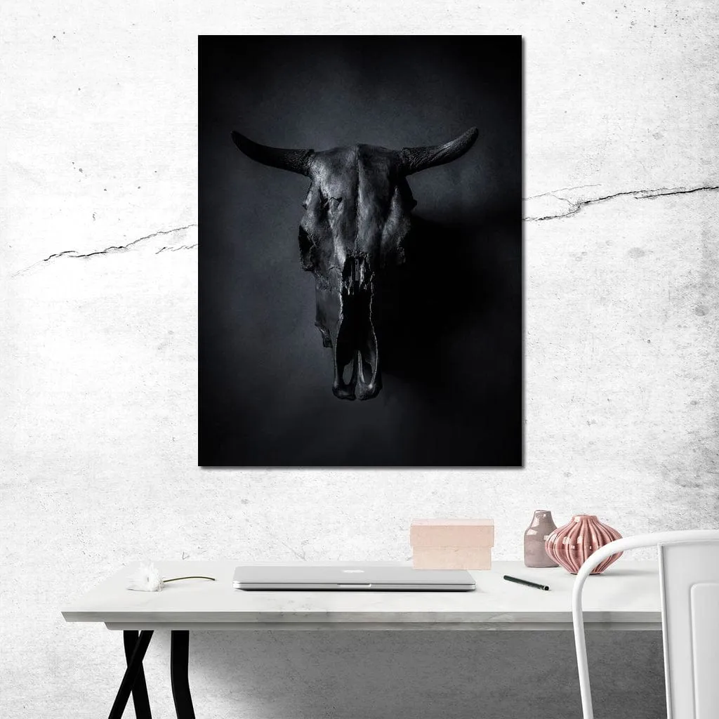 Black Bull Skull