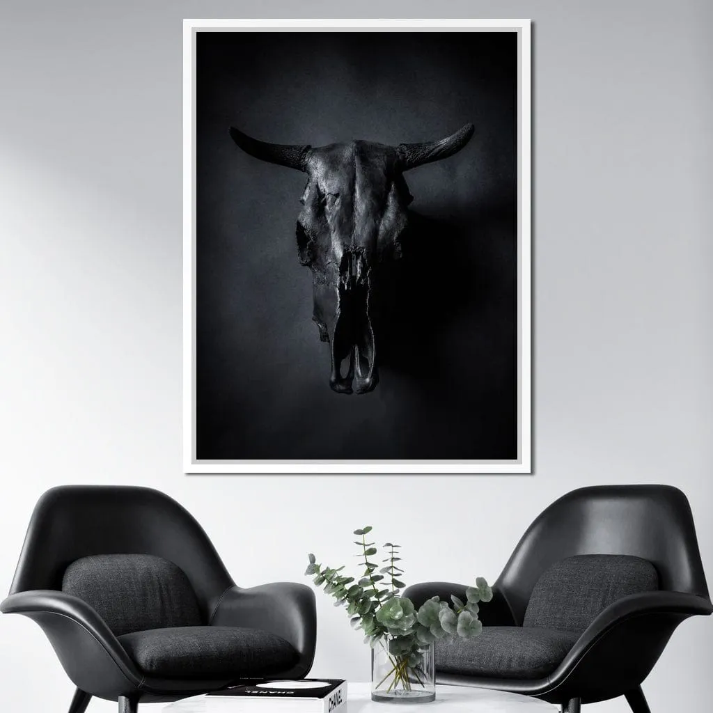 Black Bull Skull