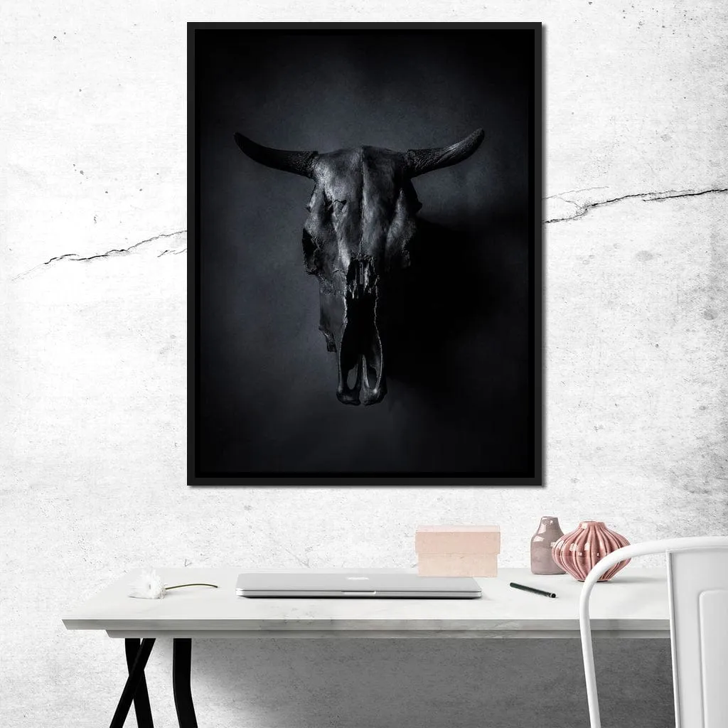 Black Bull Skull