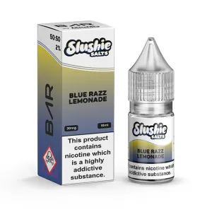 Blue Razz Lemonade Nic Salt E-Liquid by Slushie Salts BAR