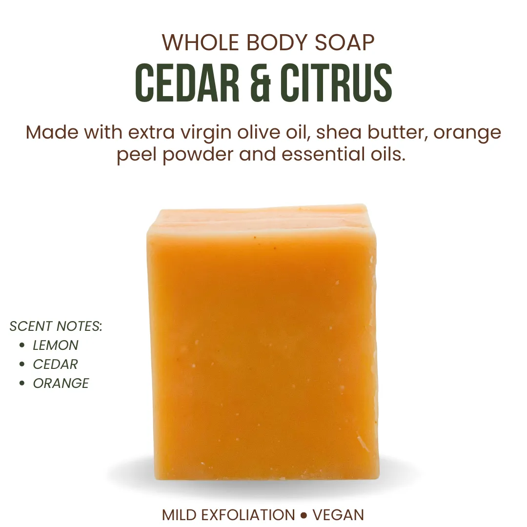 Cedar   Citrus Soap Bar