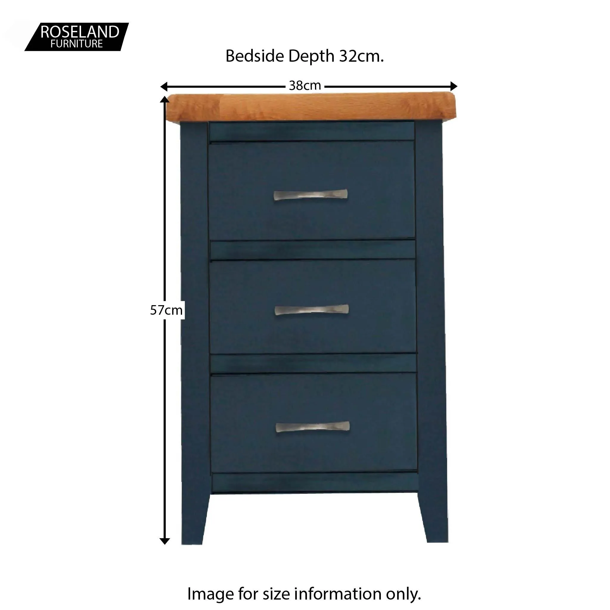 Chatsworth Blue Bedside Table