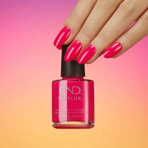 CND - Vinylux Topcoat & Sangria at Sunset 0.5 oz - #378
