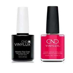 CND - Vinylux Topcoat & Sangria at Sunset 0.5 oz - #378