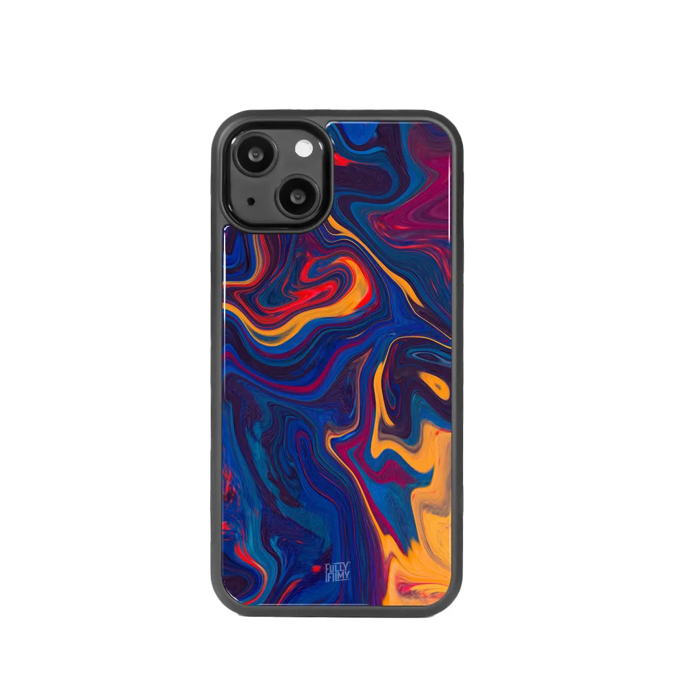 Cobalt Fusion | Marble Ink Pattern Phone Case