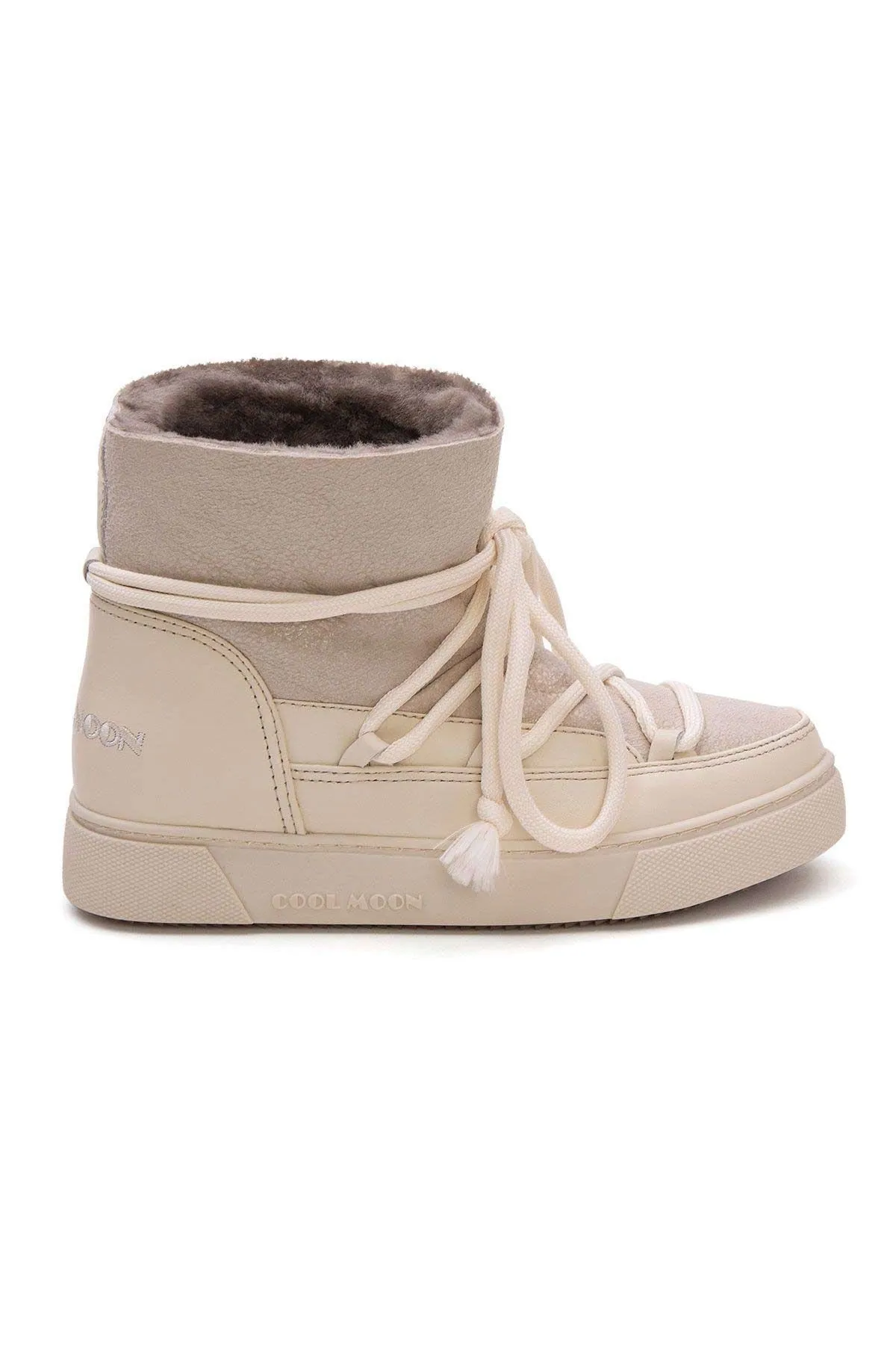Cool Moon Genuine Fur Women's Sneaker - SCB-355074-BE