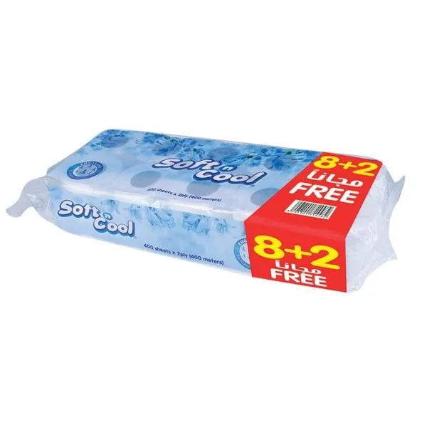 COOL&COOL TOILET ROLL 400 SHEETSX2PLY