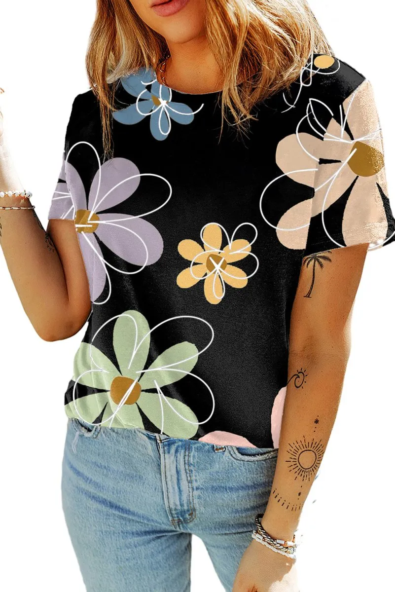 Daisy Flower Casual T Shirt