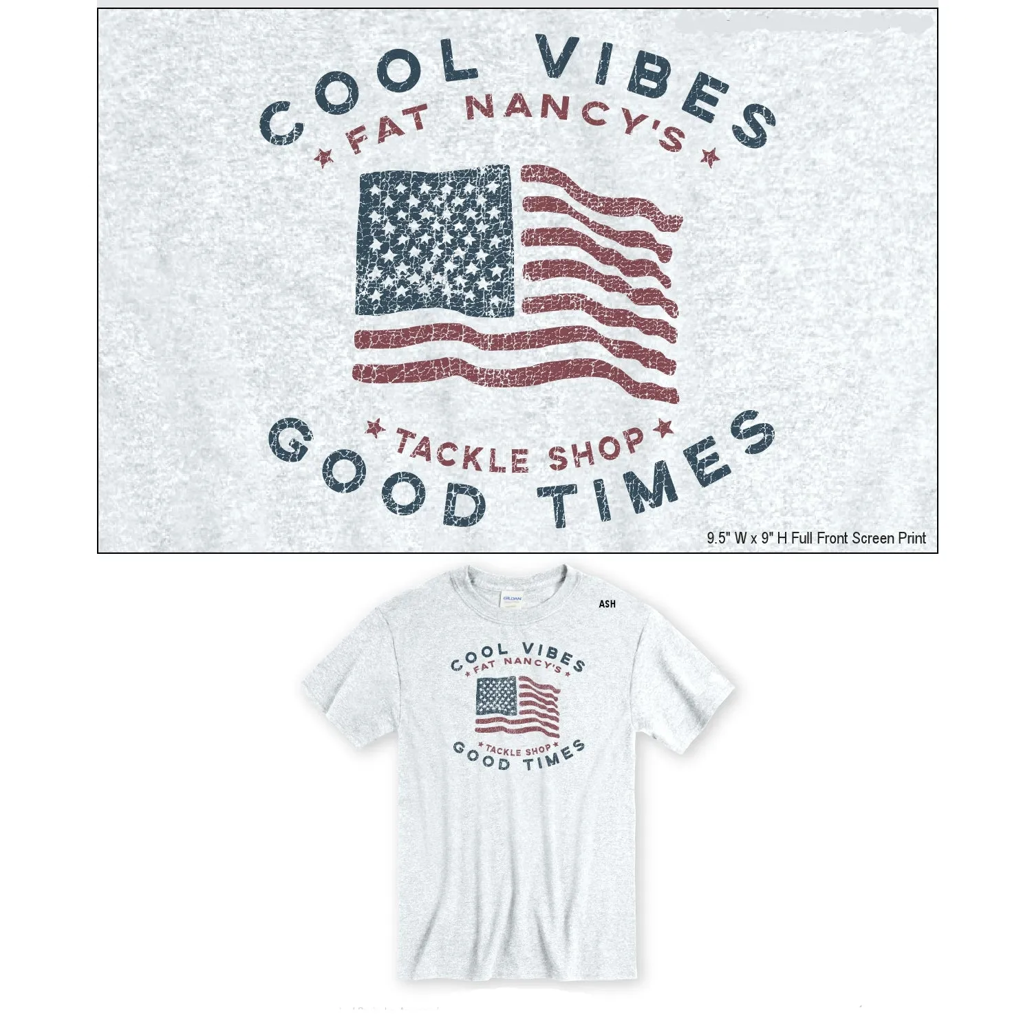 Fat Nancy's Tackle Shop Cool Vibes T-Shirt