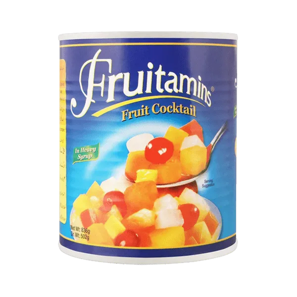 FRUITAMINS FRUIT COCKTAIL TIN 836G