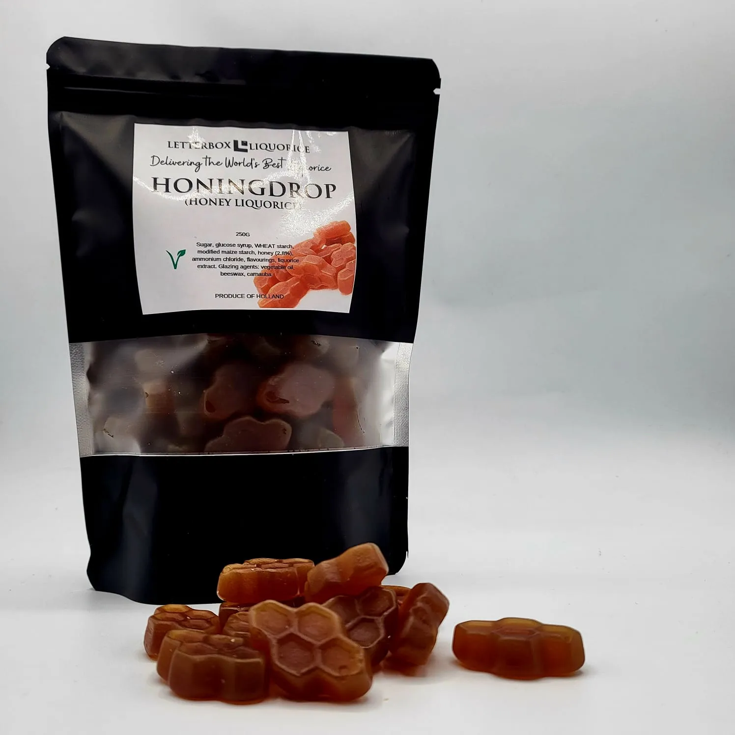Honingdrop Honey Liquorice - Gelatine Free