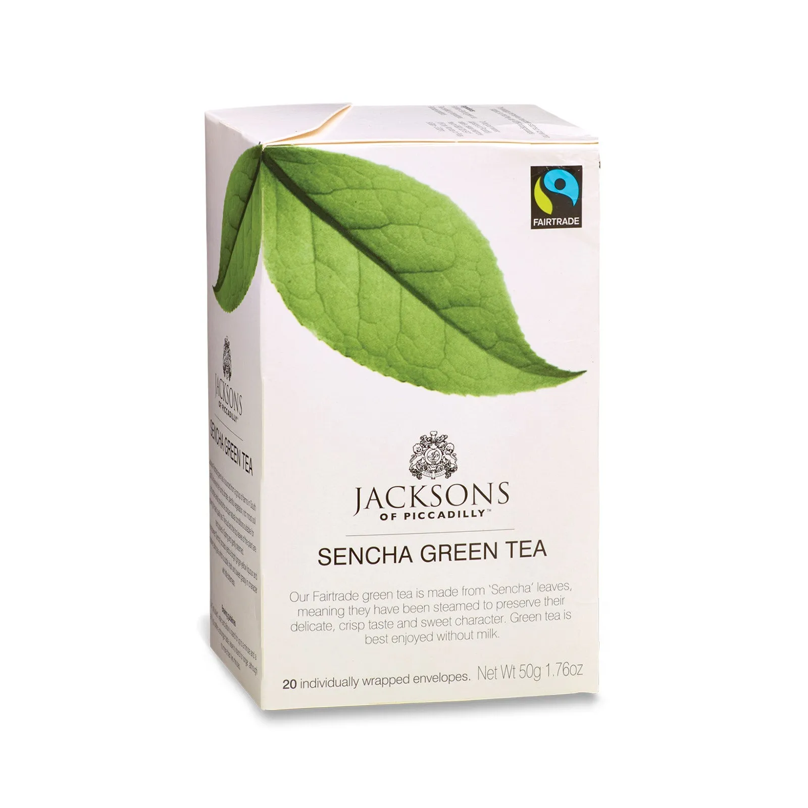 Jacksons of Piccadilly Fairtrade Sencha Green - 20 Envelopes