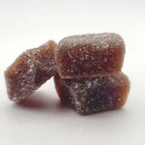Liquorice and Ginger Gummy Squares - Gluten Free
