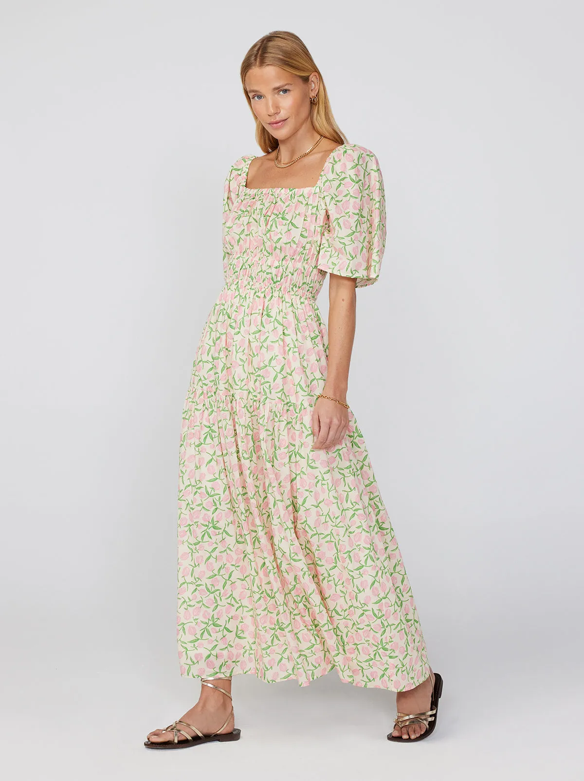 Louisa Tulip Print Maxi Dress