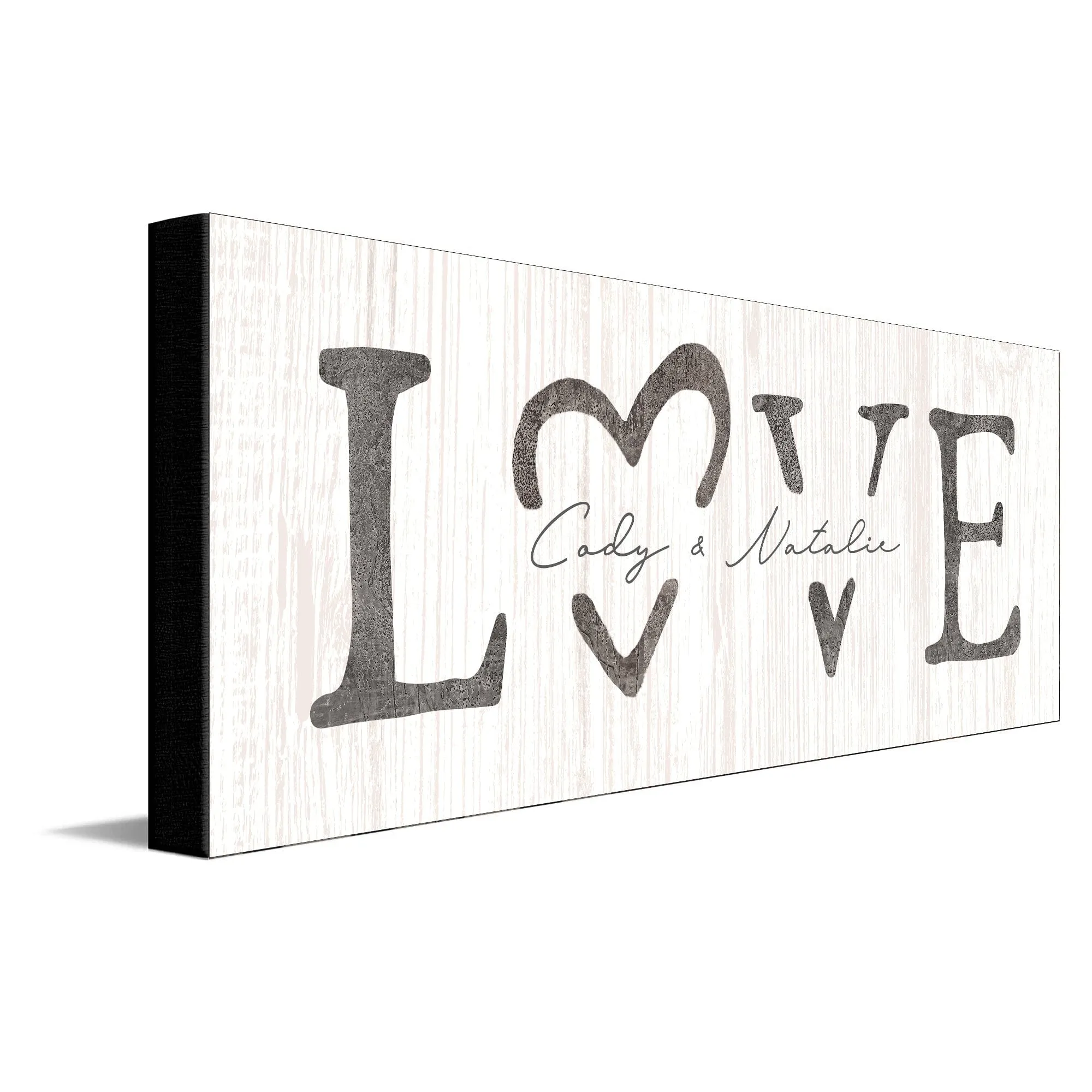 LOVE Romantic Personalized Sign