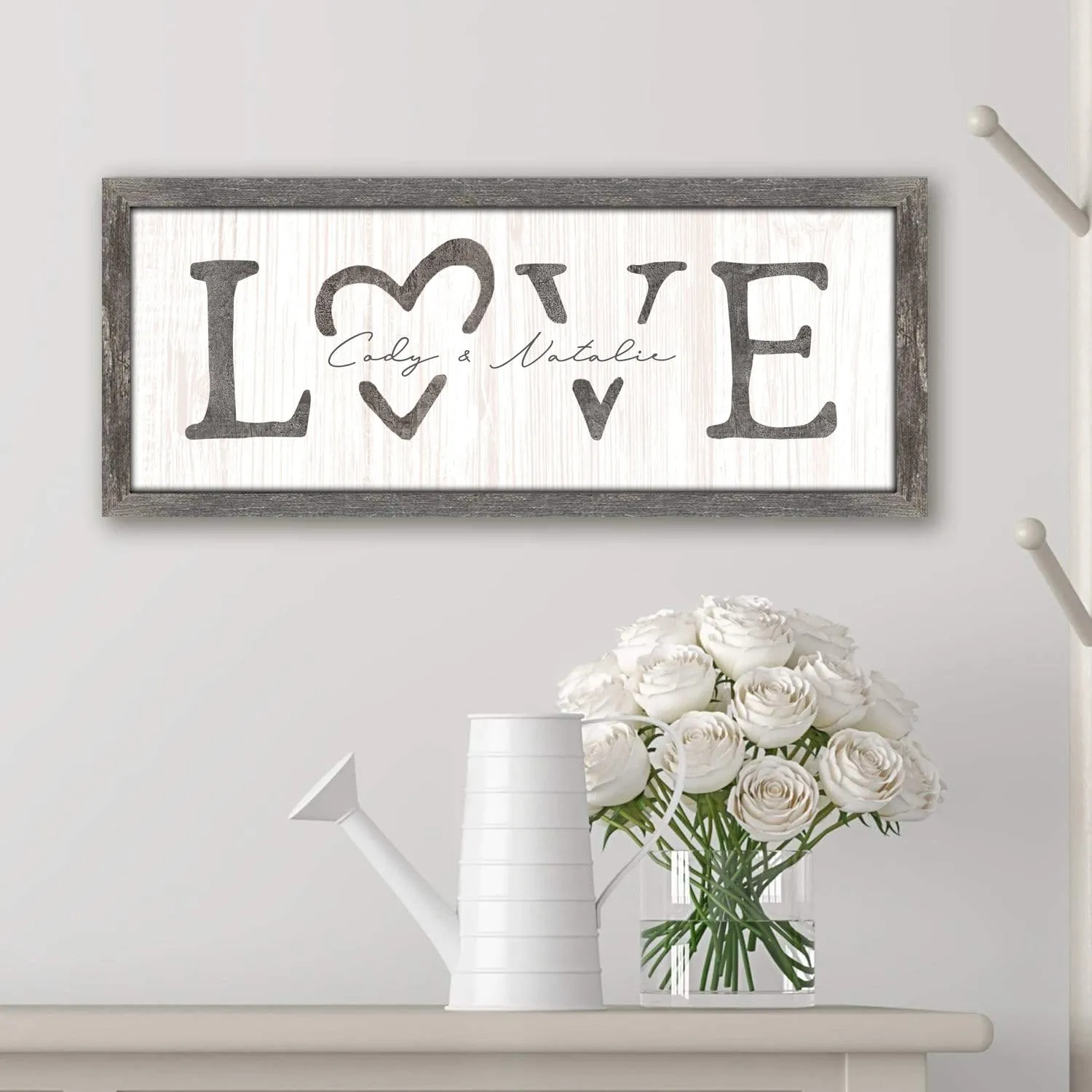 LOVE Romantic Personalized Sign