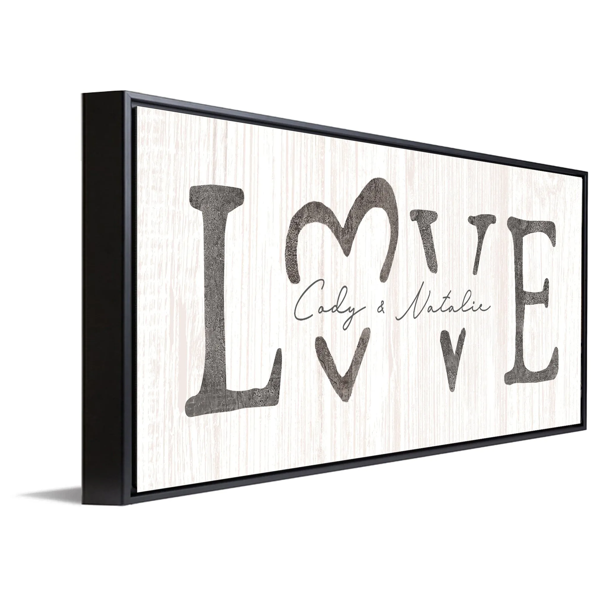 LOVE Romantic Personalized Sign
