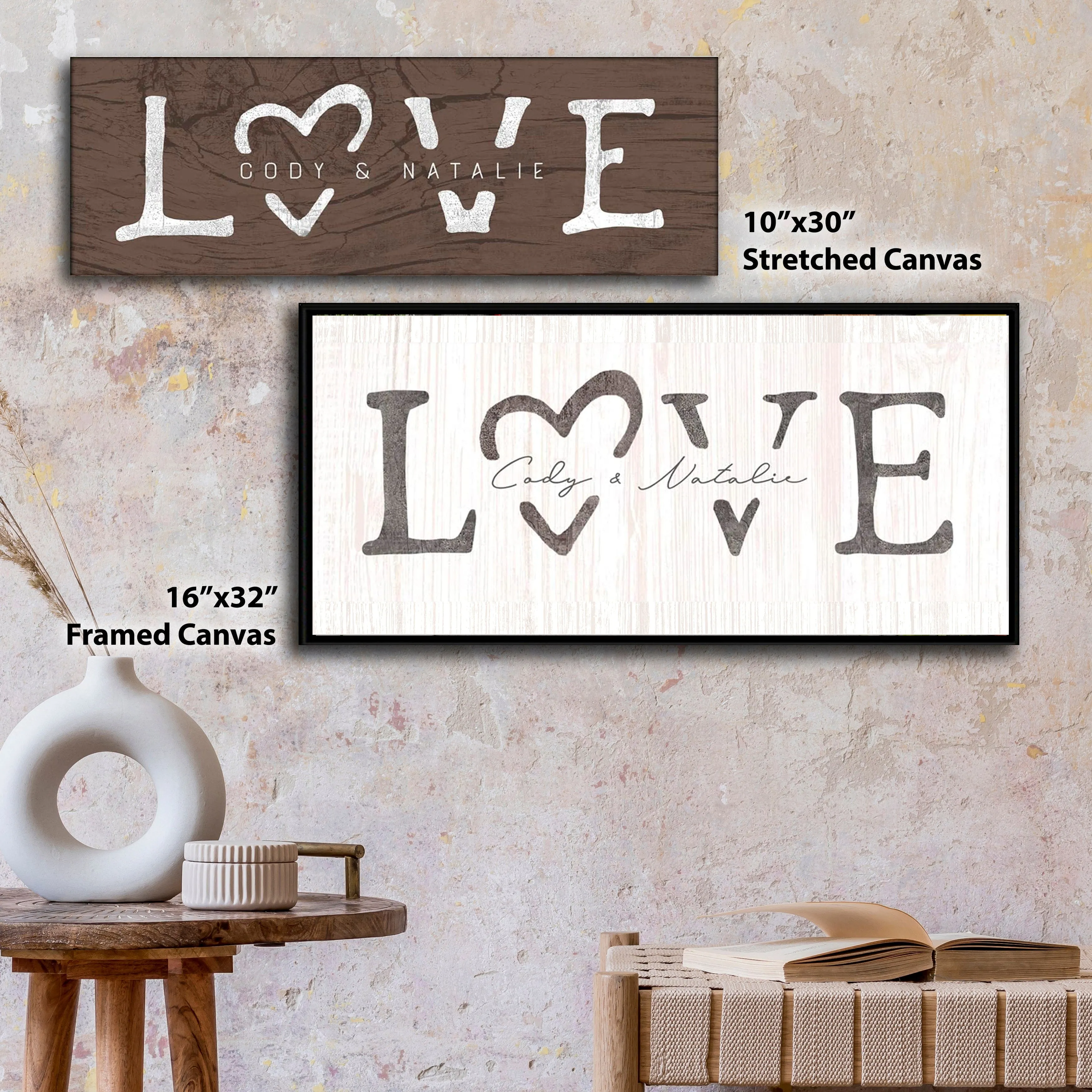 LOVE Romantic Personalized Sign