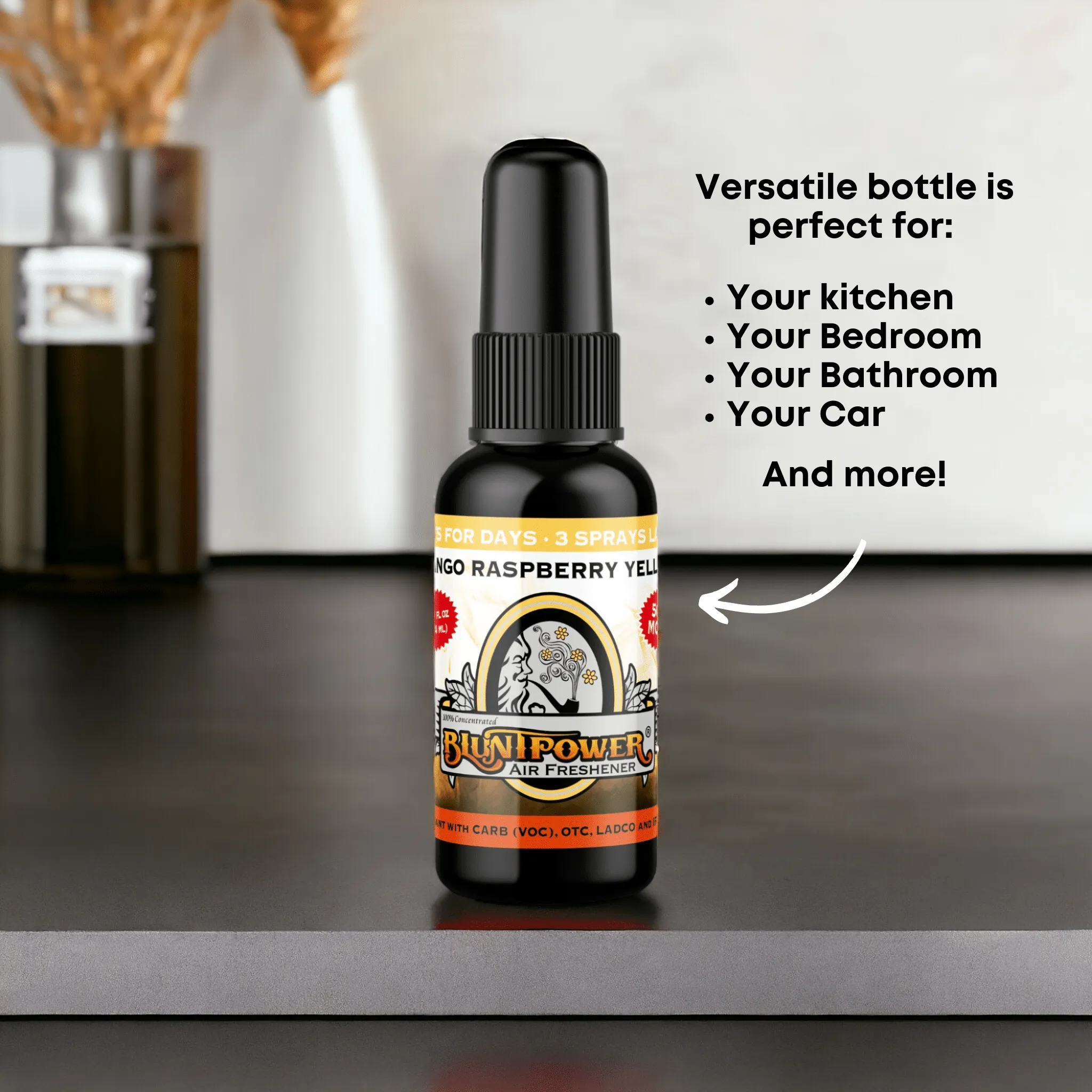 Mango Raspberry Yellow Air Freshener Spray