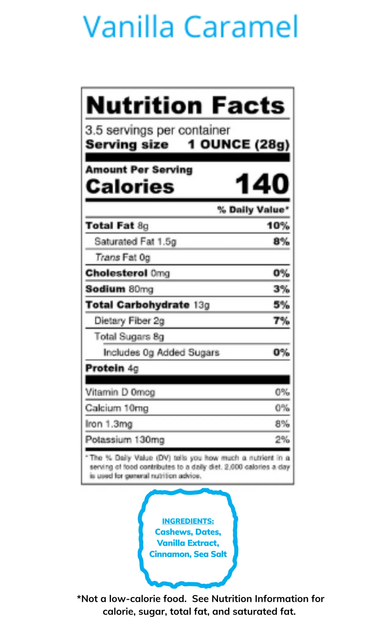 Nutsola Vanilla Caramel Date Glazed Cashews 3.5oz