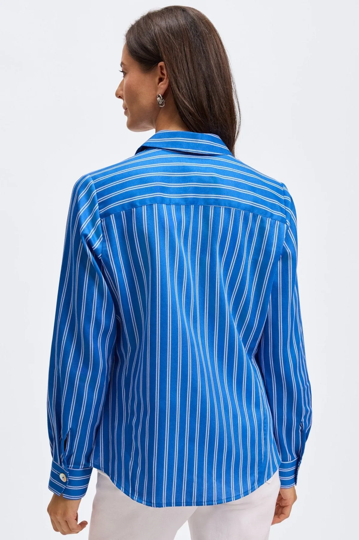 Paityn No Iron Rope Stripe Shirt