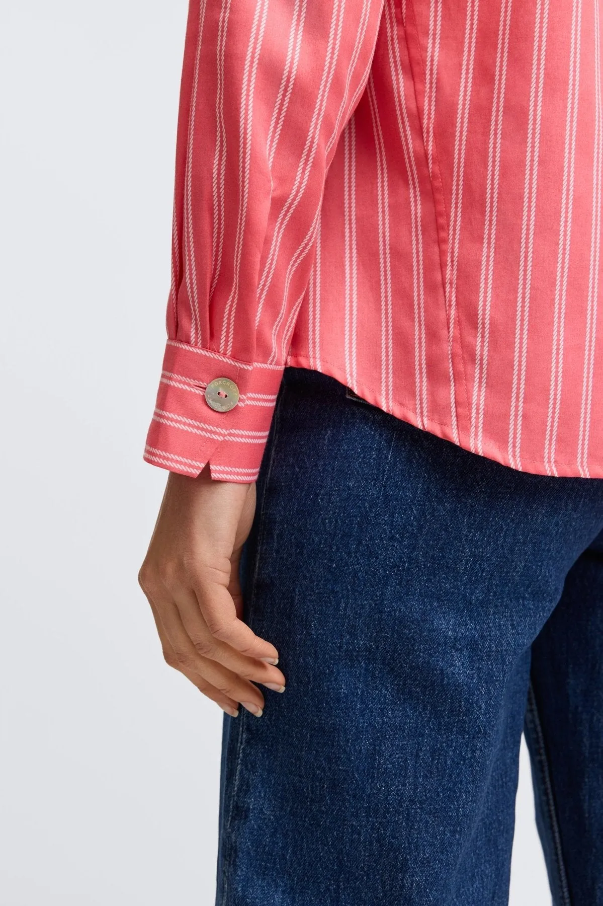 Paityn No Iron Rope Stripe Shirt