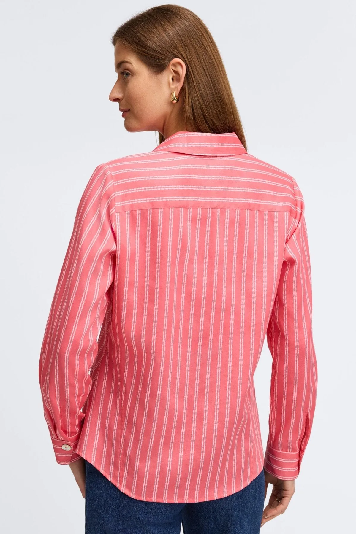 Paityn No Iron Rope Stripe Shirt