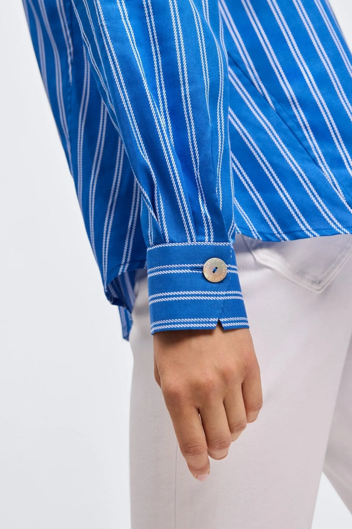 Paityn No Iron Rope Stripe Shirt
