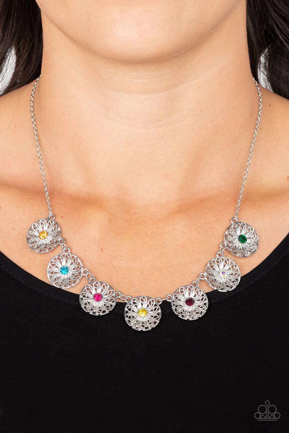Paparazzi Garden Greetings - Multi Necklace