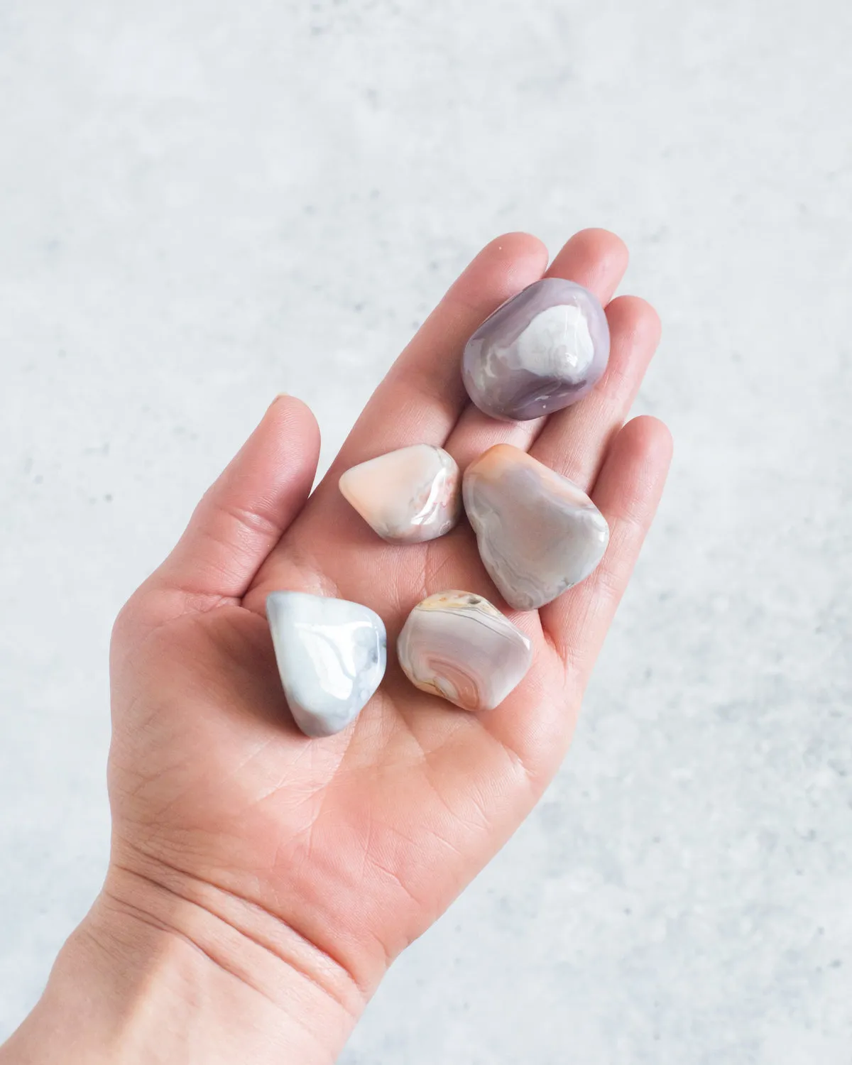 Pink Botswana Agate Tumbled Healing Crystal – Comfort/Harmony