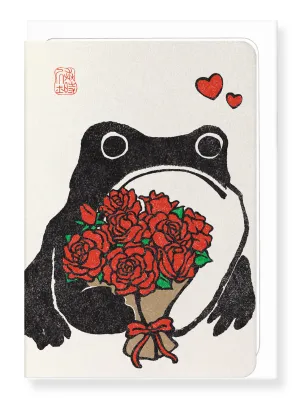 Romantic Ezen Frog Greeting Card