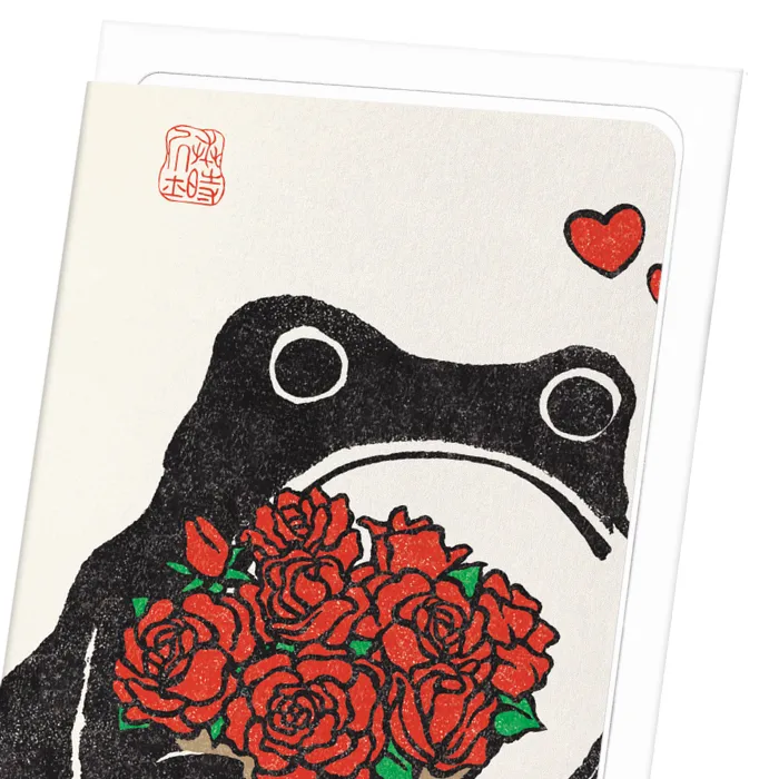 Romantic Ezen Frog Greeting Card