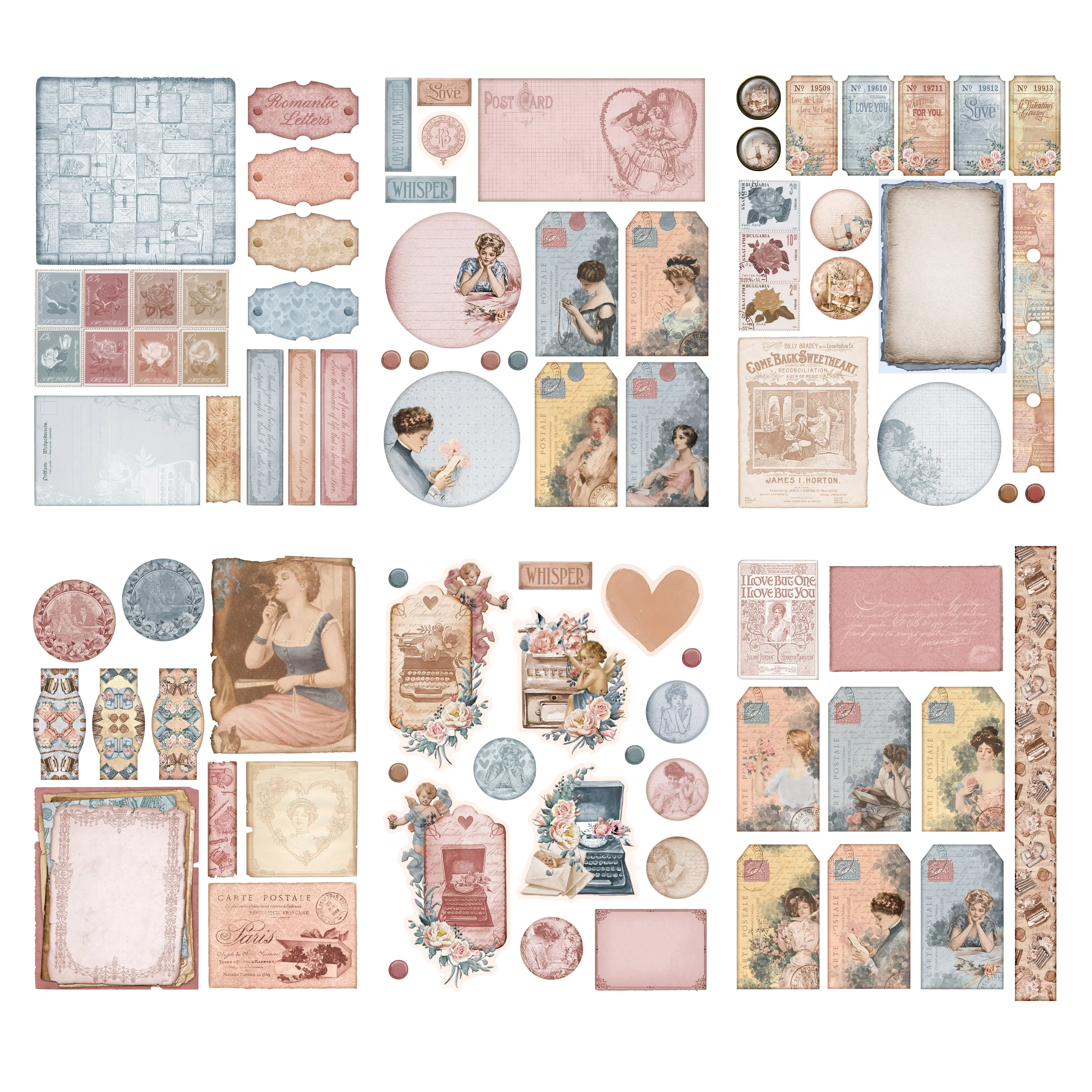 Romantic Letters Embellishment Pack - 7636