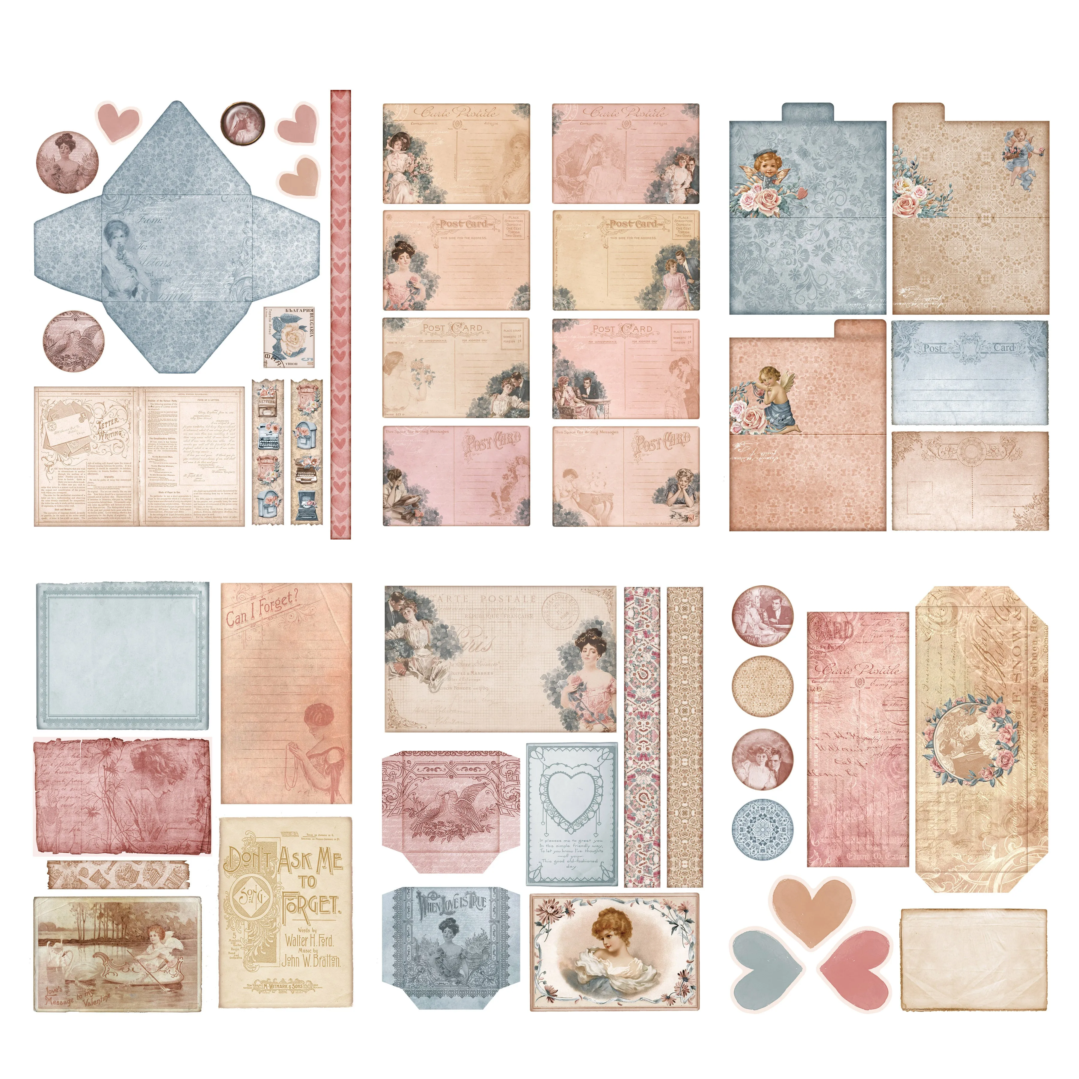 Romantic Letters Embellishment Pack - 7636