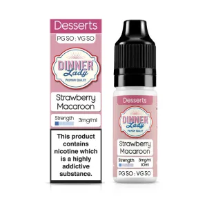 Strawberry Macaroon 10ml E-Liquid by Dinner Lady