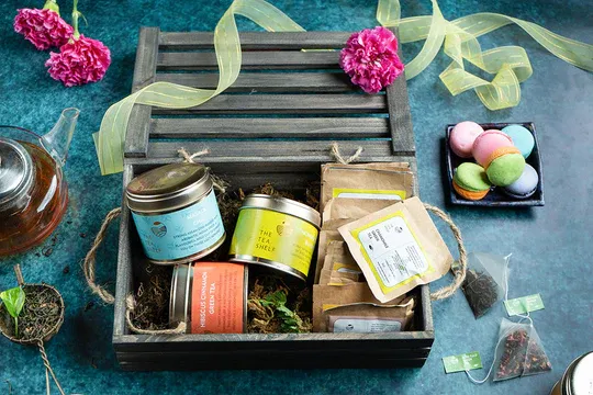 The Tea Shelf Chestnut Tea Gift Box | Pack of 6 | 30 Grams Each