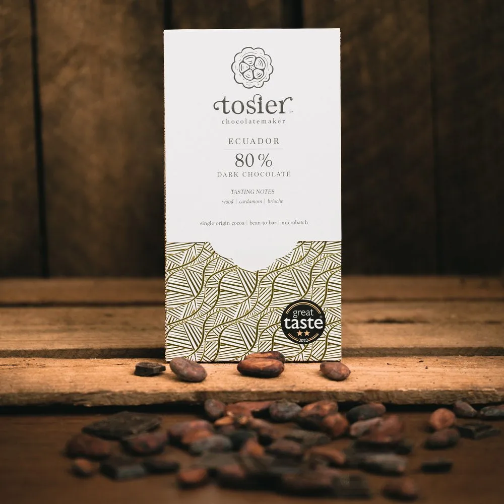 Tosier 80% Chocolate Bar Ecuador 60g