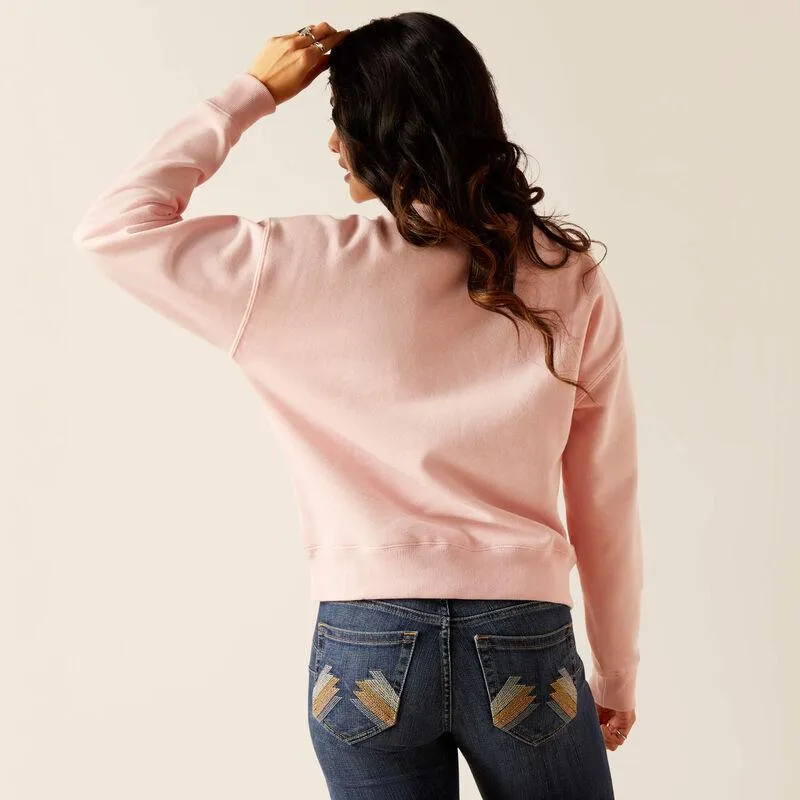 Women's College Sweatshirt - Blushing Rose