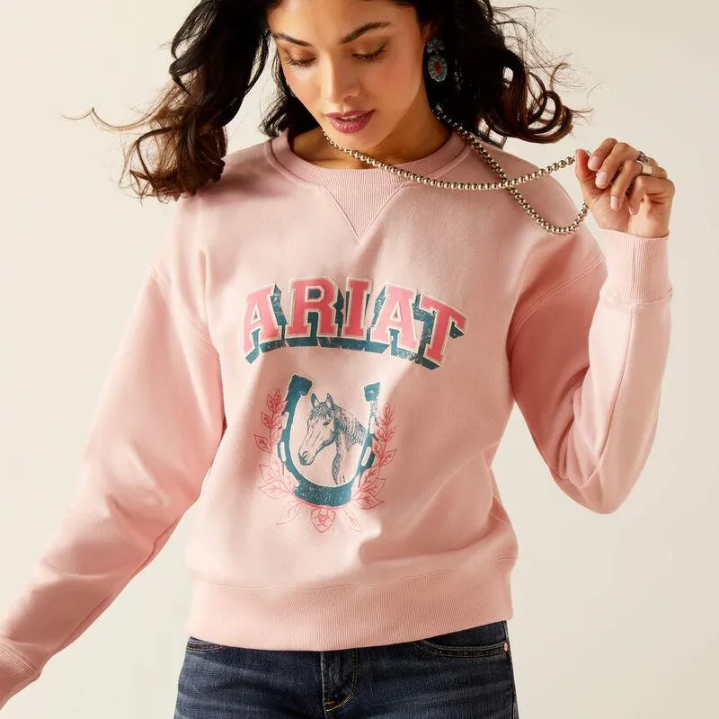 Women's College Sweatshirt - Blushing Rose