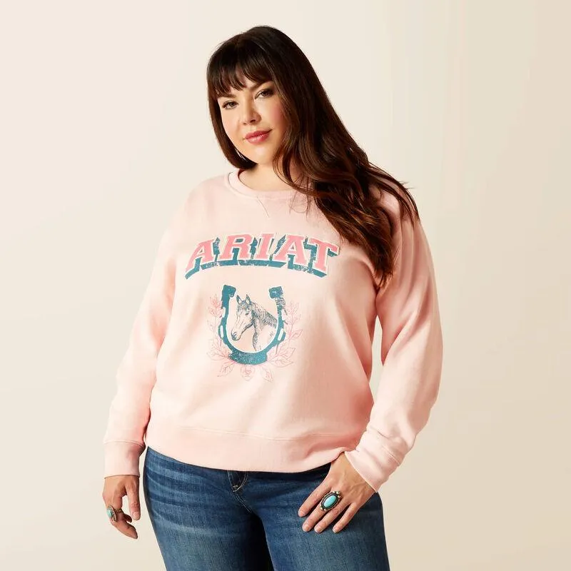 Women's College Sweatshirt - Blushing Rose