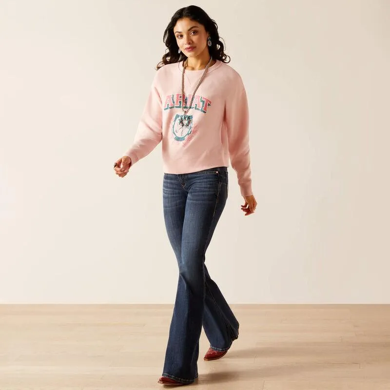 Women's College Sweatshirt - Blushing Rose