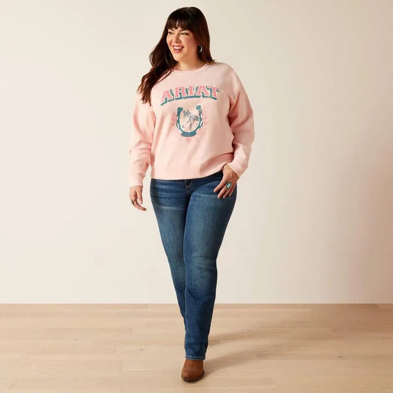 Women's College Sweatshirt - Blushing Rose
